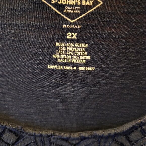 St. John's Bay Womans Top Size 2X - Picture 3 of 4